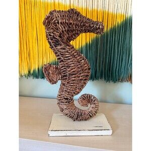 Wicker Seahorse decor